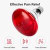 Infrared Bulb Heat Lamp, Red Light Therapy Heat Bulbs, Infrared Light Bulb Suitable for E26/E27 Socket Red Infrared Bulbs for Body/Pet (100, Watts)