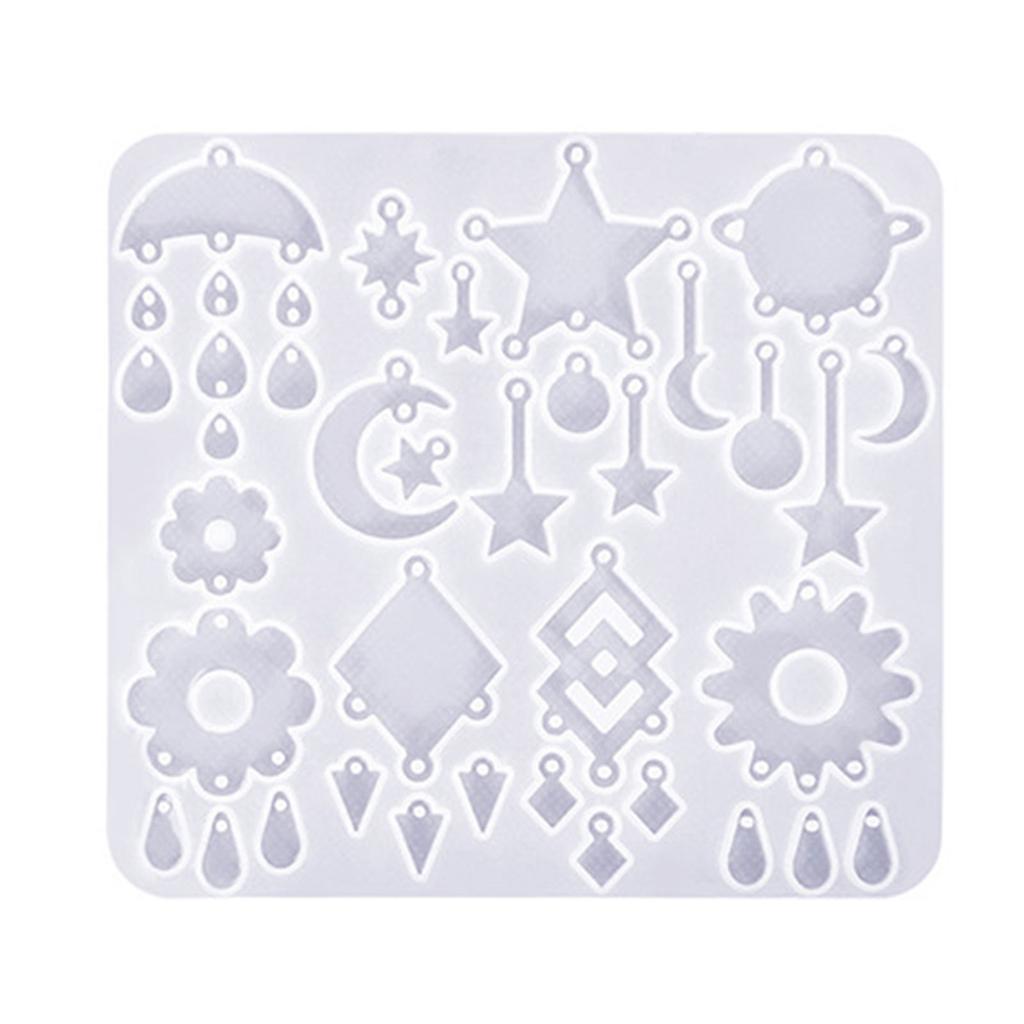 Silikonform für herzförmigen Anhänger Flexibles Accessoire Anhänger Silikonform für Schmuckstudios und Heimwerken