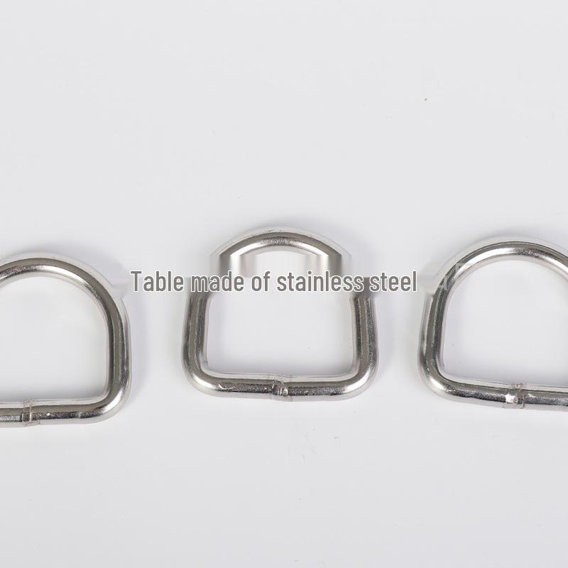 Customizable Stainless Steel Seamless D-Ring Buckle for Clothing, Luggage, Hats, and Accessories