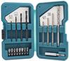 Makita 17-Piece Drill Bit Driver Socket Set Hex Shank 6.35mm Metal Concrete Case