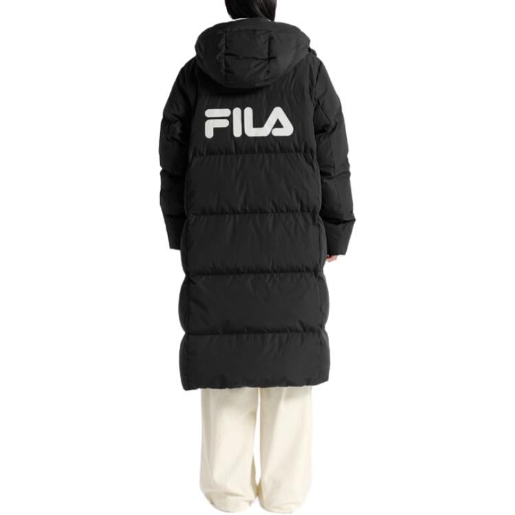 FILA Down Jackets Unisex Black Hooded Thickened FS254DJ01X005-001