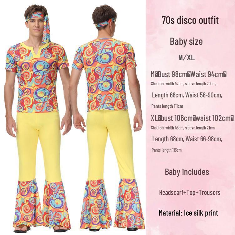 Halloween 70s Disco Hippie Costume