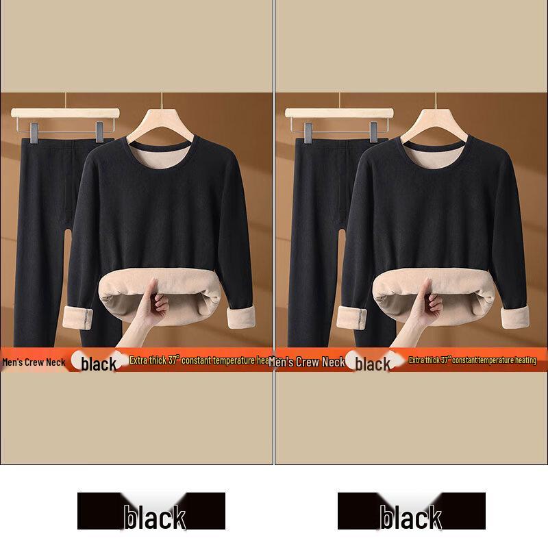 W.xuan Men's Super Warm Fleece Thermal Underwear Set