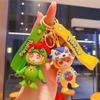 Creative Cartoon Animation Digital Baby Drag Boys and Girls Keychain Bag Pendant Car Keychain Gift