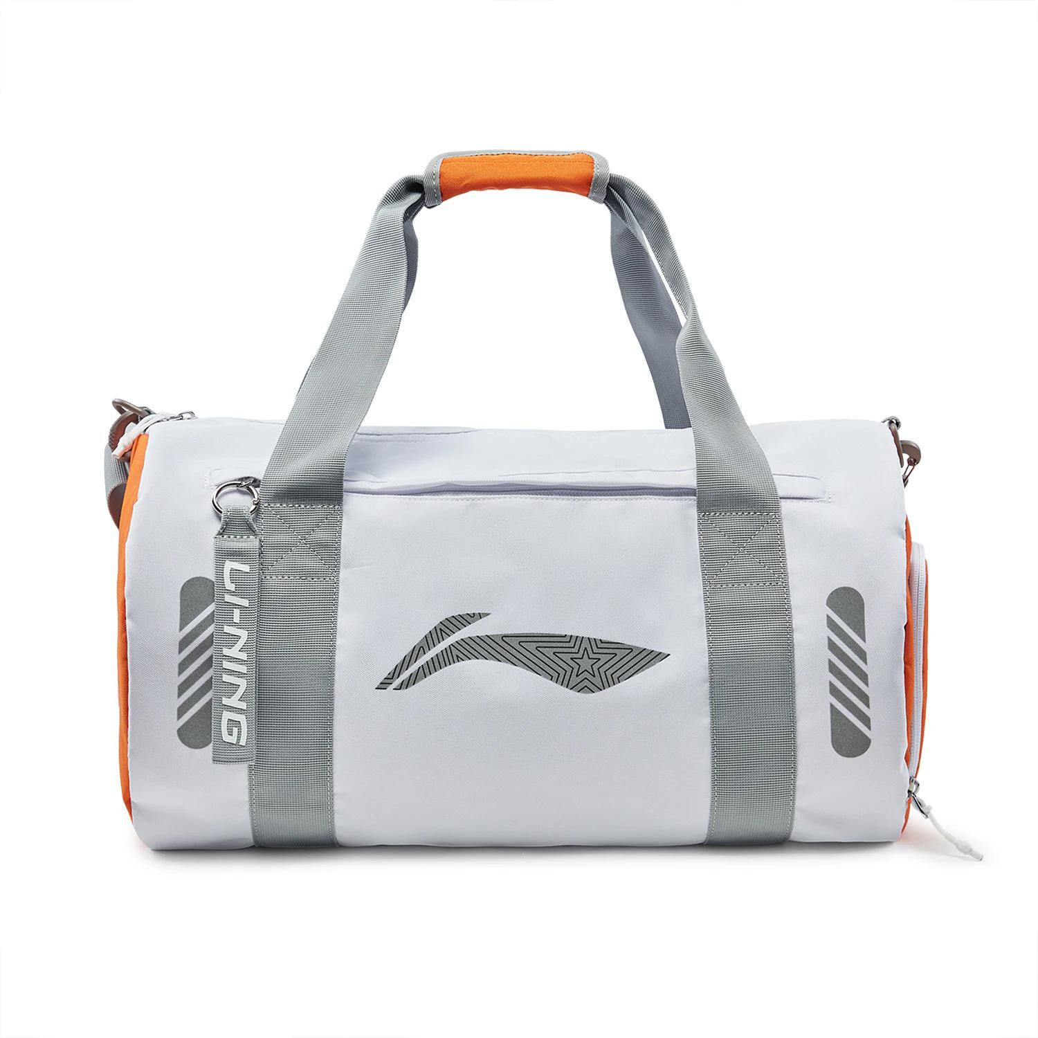 Li Ning Table Tennis Series Backpack Polyester Travel Bag 30L Unisex backpack White Carrot-Orange ABLT071-3 ABLT071-3 White/Carrot Orange