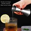 Dual-Head Cocktail Jigger Stainless Steel Bar Measuring Cup  Professional Bartending
