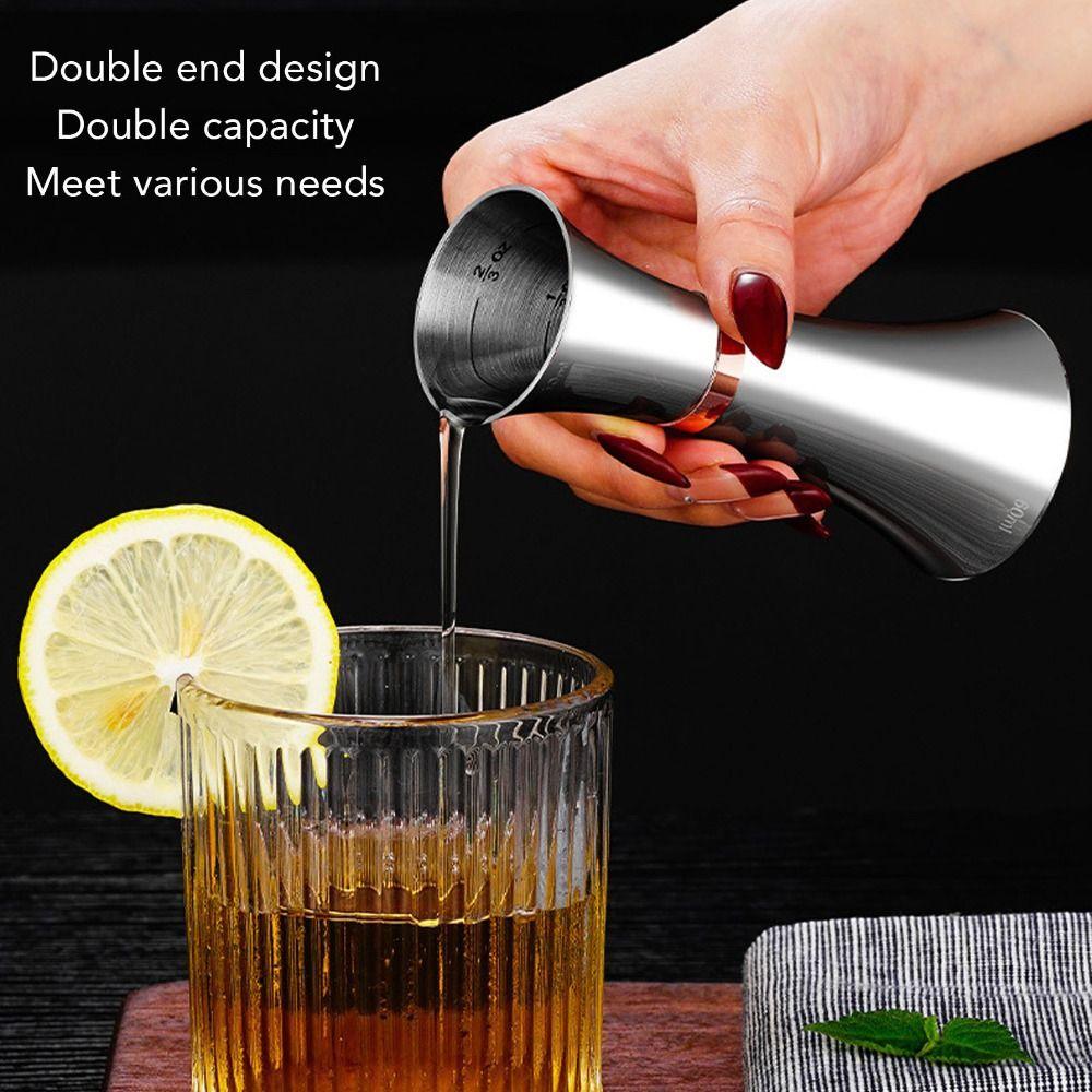 Dual-Head Cocktail Jigger Stainless Steel Bar Measuring Cup Professional Bartending