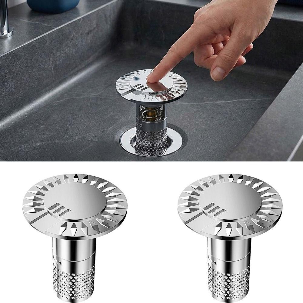 304 Stainless Steel Drain Filter Detachable Design Hair Catcher Floor Drain  Bathroom Sink