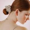 Mellotory Shirring Satin Scrunchie (ivory)
