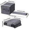 Felt Plate Dish Cup Storage Bag Holder Thicken Camping Tableware Containers Motorhome Kitchen Cupboard Layered Organization