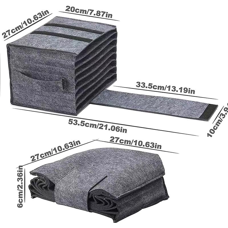 Felt Plate Dish Cup Storage Bag Holder Thicken Camping Tableware Containers Motorhome Kitchen Cupboard Layered Organization