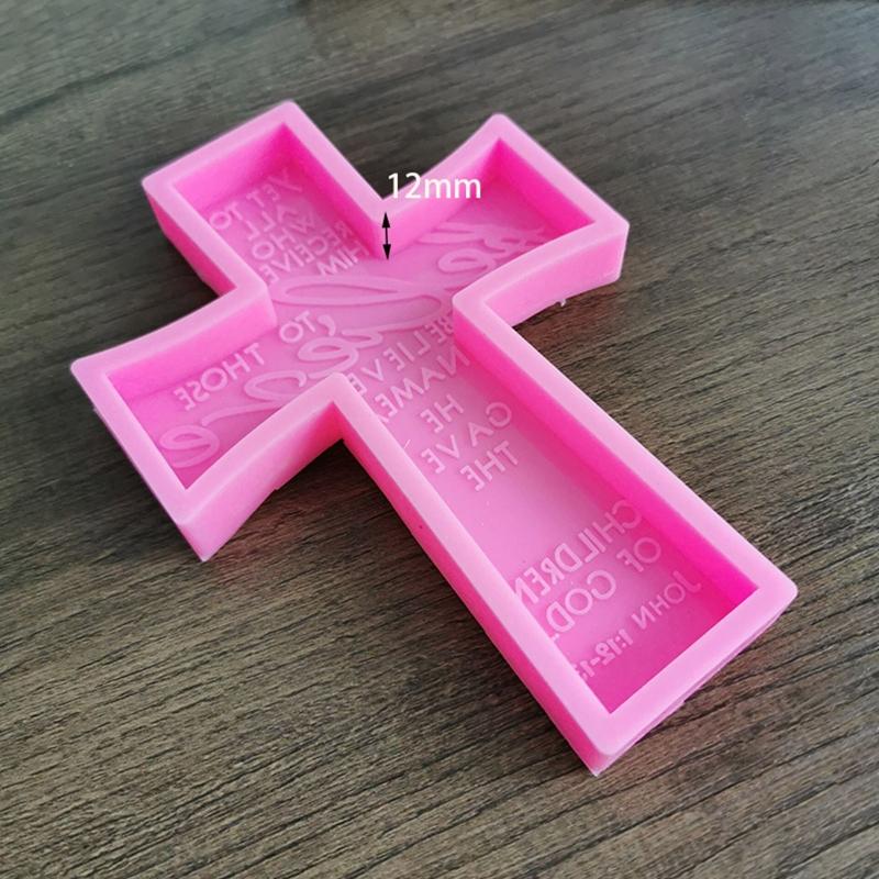 Kreuz Harzformen,Epoxidharz Kreuzformen Silikonformen für Schlüsselanhänger DIY Bastelarbeiten Halskette Schmuckanhänger Herstellung Hallowee