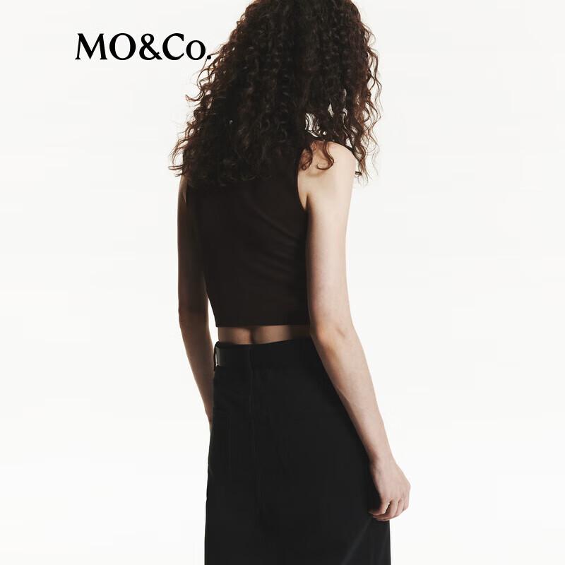 MO&Co. Slim Fit High-Neck Knit Vest Top