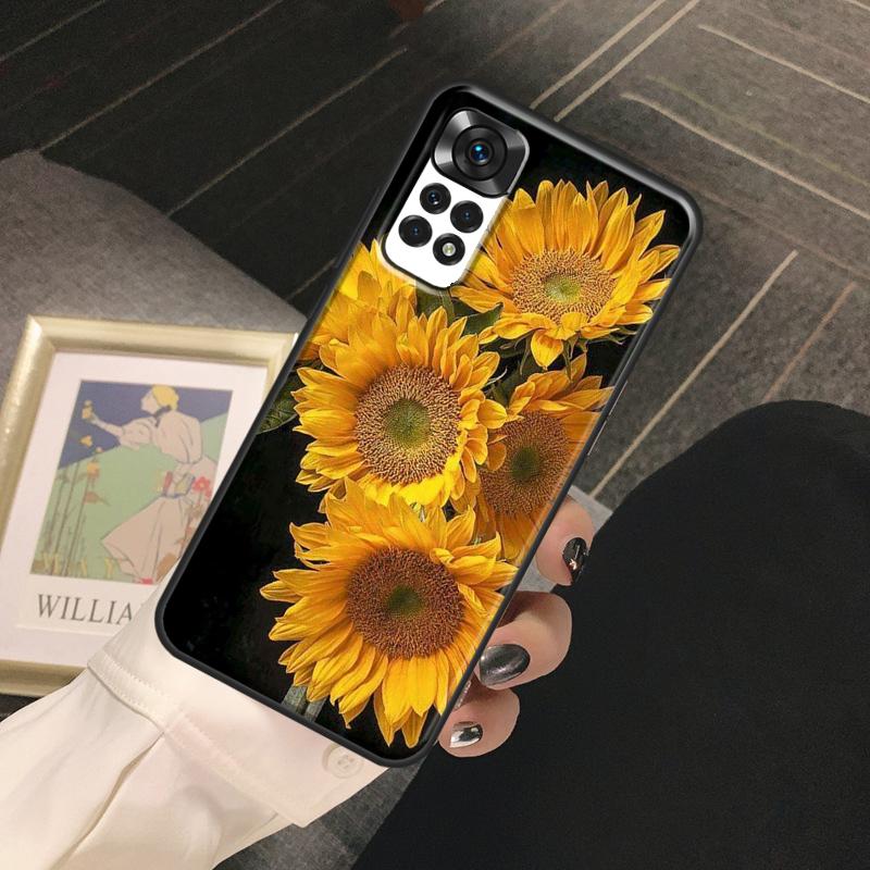 Sunflower Funda For Xiaomi Redmi Note 14 9 10 11 12 13 Pro 9S 10S 11S 12S Redmi 13C 10C 12C 14C Case