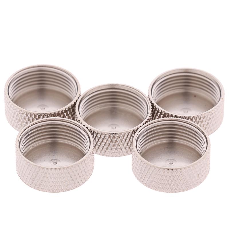 

5Pcs Dust Cap Cover Damage Protector For N Female / Uhf So239 Rf Connector one size срібний