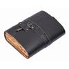Vintage Handmade Leather Diary with Antique Key Closure  (A5) - 200 Handmade Deckle Edge Pages - Black Color