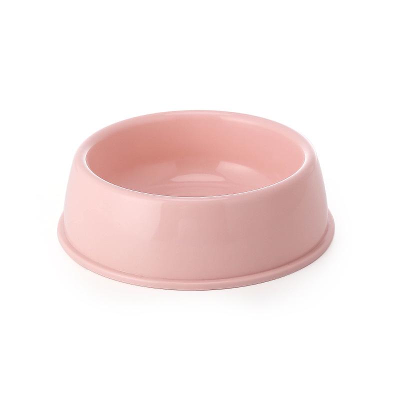 

Upgraded Non-Slip Food Grade Thickened Plastic Pet Bowl for Dogs and Cats Pink Small