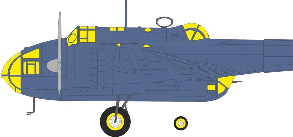 Eduard Handley Page Hampden TB Painting Mask Decals Plastic Model Masking Decals EDUEX1175 1/48 Mk.I (for ICM) (Aircraft)