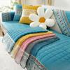 Universal Anti Slip Plush Sofa Cushion Lace Edge Sofa Cover Four Seasons Thickened Seat Cushion Cover Modern Minimalist Dust Pad
