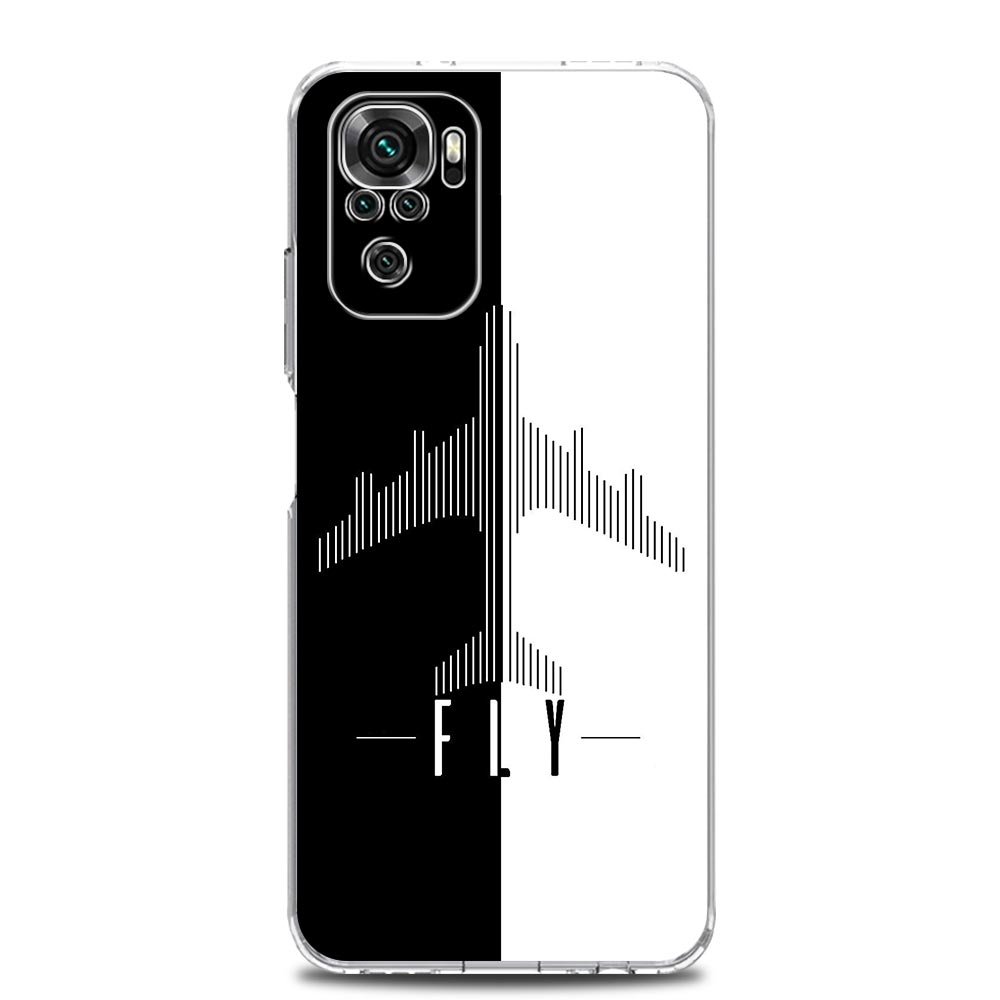 Phone Case For Xiaomi Redmi Note 14 13 12 4G 9S 9 10 11 Pro Plus 5G 14C 13C 12C 10C 9A Clear TPU Cover Aircraft Plane Airplane