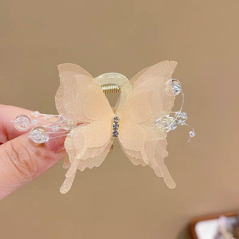 Lange Quaste Schmetterling Perlen Haarspange für Damen Feenhaftes Temperament Haarnadel Ideal für Geburtstagsfeiern