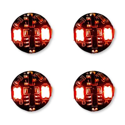 Lezalic Fest und Set von Kompatibel mit CR927 Knopfzelle Magnetisch für Kunststoff Kleine Miniatur Glühwürmchen Modelle 2-LED Beleuchtung, Blinkend, 4, Batterien,