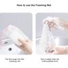 Gentle Face Cleaning Net For Soap Rod Creates Rich Lathers Quickly Soft Meshes With Hanging Rope For Bathroom Storage