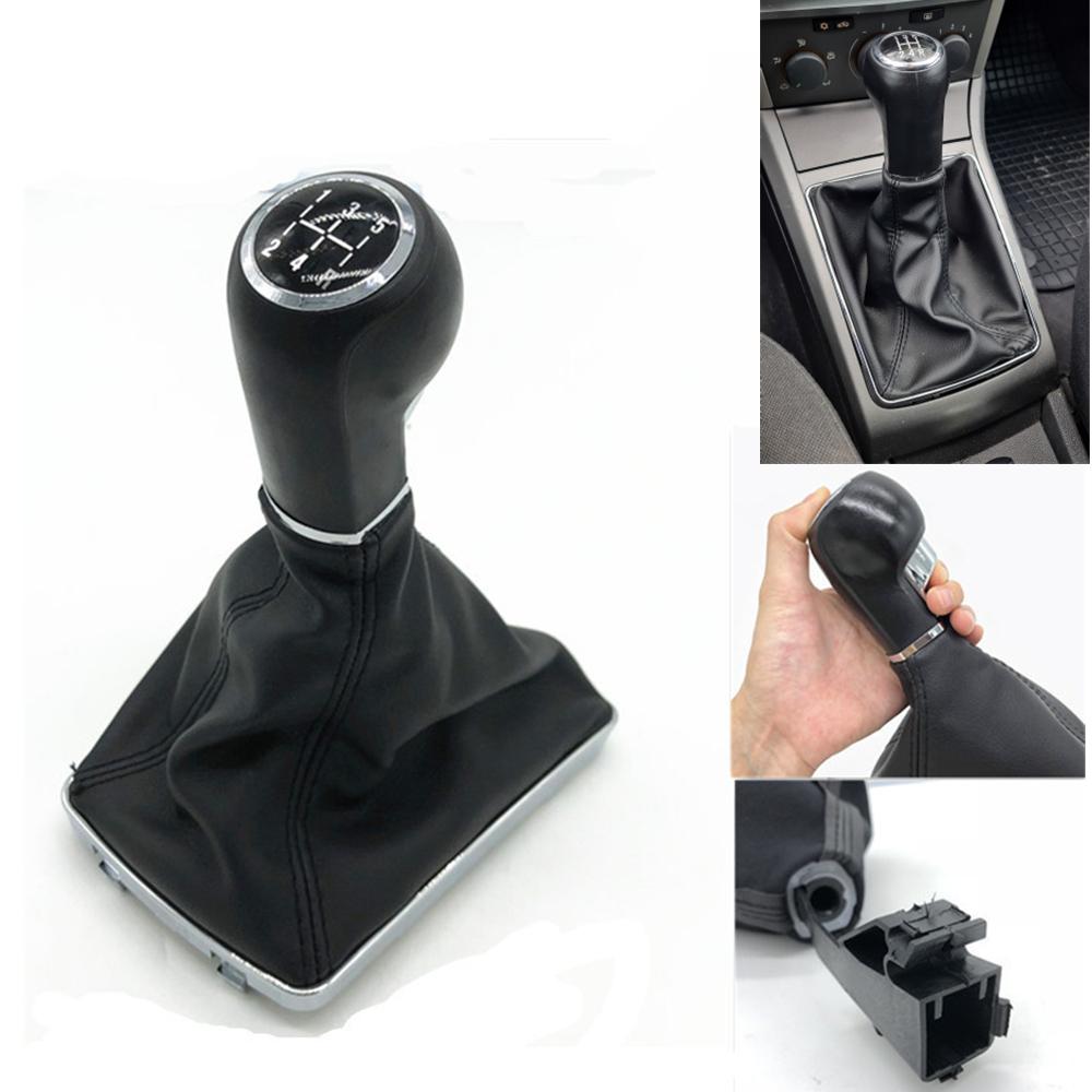 5/6 Speed For Opel ASTRA H Gear Shift Knob Lever Stick Gaiter Boot Parking Handbrake Grips Boot Cover Case Collar Car Styling