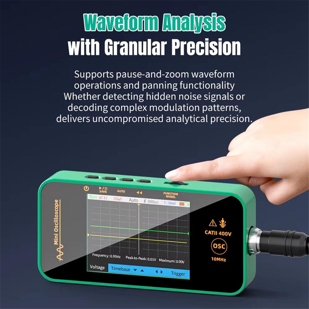 Multifunction Digital Oscilloscope 10MHz 48MSa/S Signal Generator Sampling Rate Electronics Repair Tool Graphic Tester