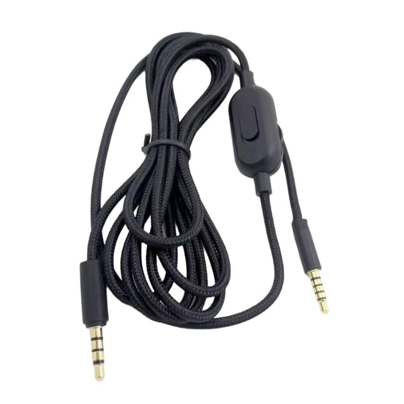 Replacement Nylons Braideds Gaming Headsets Sound Cable for GProX G433 G233 with Inline Controls