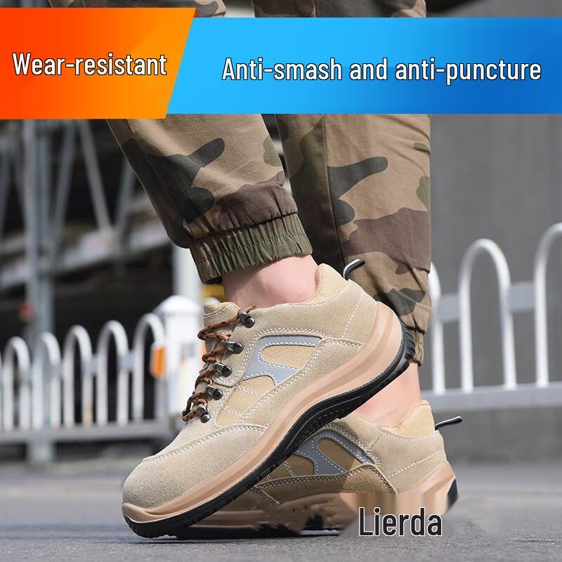 Jianggong Men s Steel Toe Safety Work Shoes