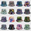 Dye Tie Fisherman Hat Uv Protection Assorted Colors Print Butterfly Cat Leaf Cap