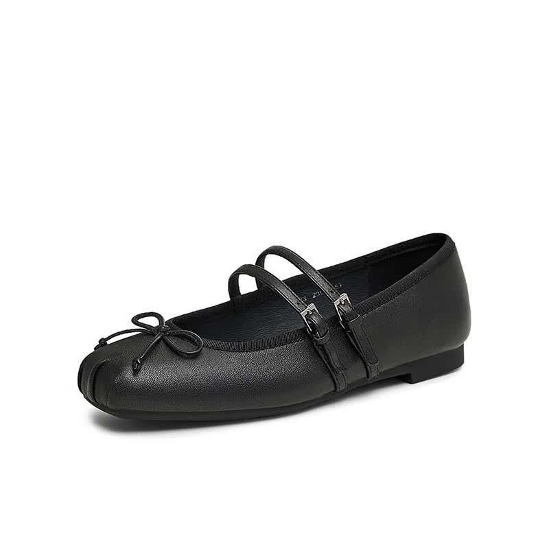 TATA Women s French Retro Flat Mary Jane Shoes 37