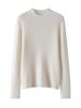 2024 Women's Slim-Fit Ribbed Knit Half-High Collar Pullover - Flattering Cashmere Base Layer Top
