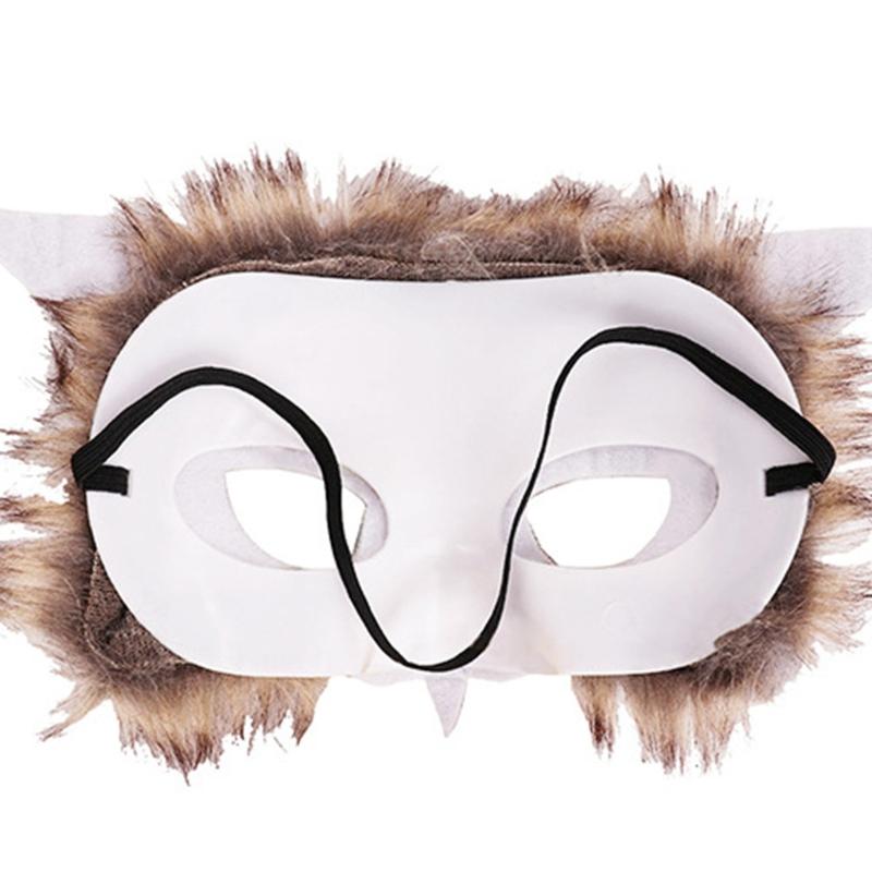Lovely Halloween Mask Realistic Animal Face Mask Cover Cosplay Costumes Props Masked Ball Party Gifts for Adults Kids