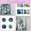 Vibrant Waterproof Turtle Octopus Shower Curtain With Colorful 3d Printing For Fun Bathroom Decor