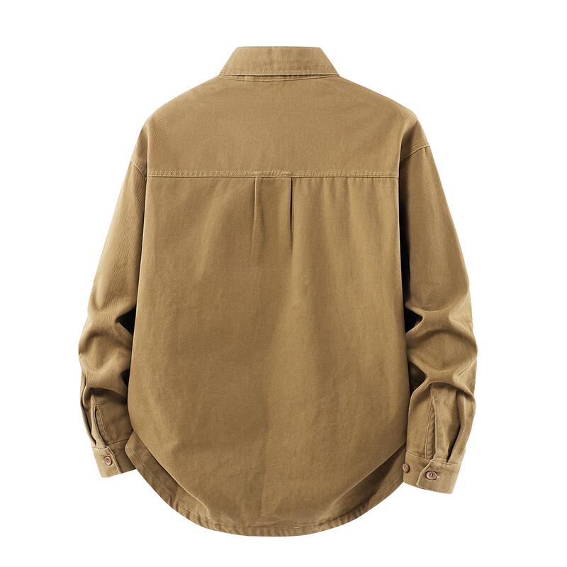 MARK FAIRWHALE Men's Embroidered Cotton Long Sleeve Shirt