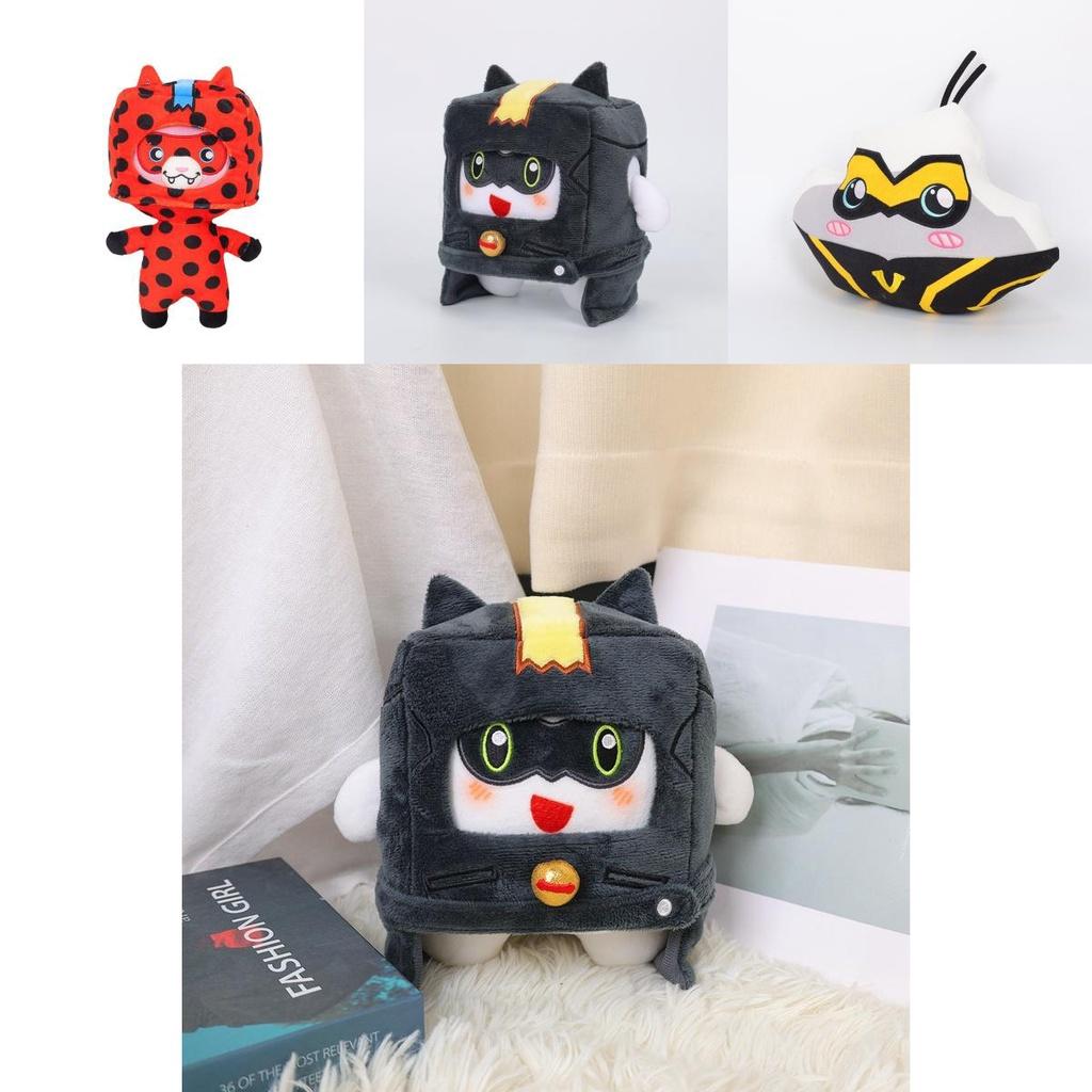 Adorable Fox Stuffed Animal Toy In Ladybug Box 20cm