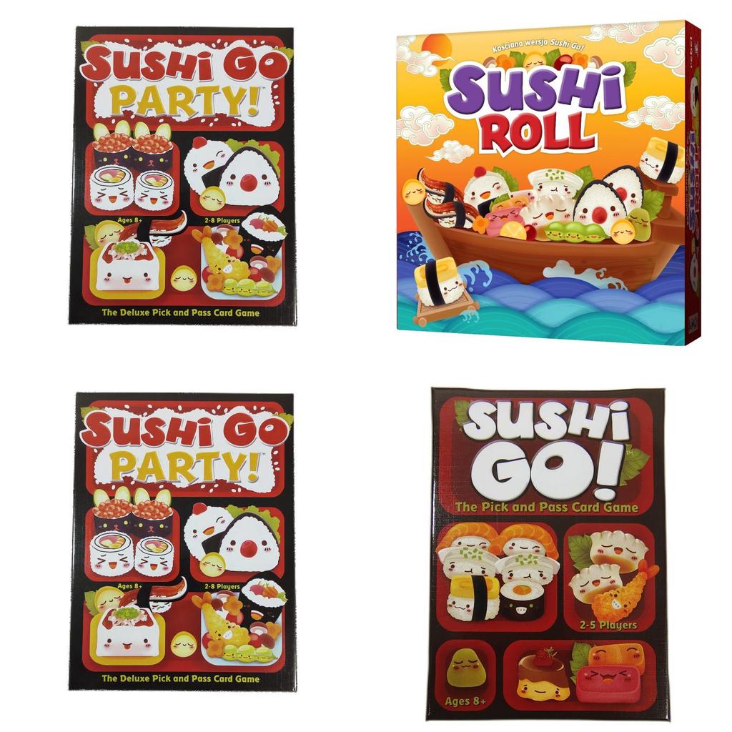 Juego de Mesa Sushi Go Party con Material de Papel para Noche de Juegos en Familia y Diversión en Fiestas