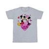 Disney Mens Love Hearts Mickey & Minnie Mouse T-Shirt