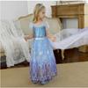 Elsa Die Eiskönigin 2 Kostüm für Kinder, Set mit Perücke, Schmuck und Accessoires, Eisprinzessin, Premium-Stoff, 5-6 Jahre/120 cm, Blau/Lila/Weiß