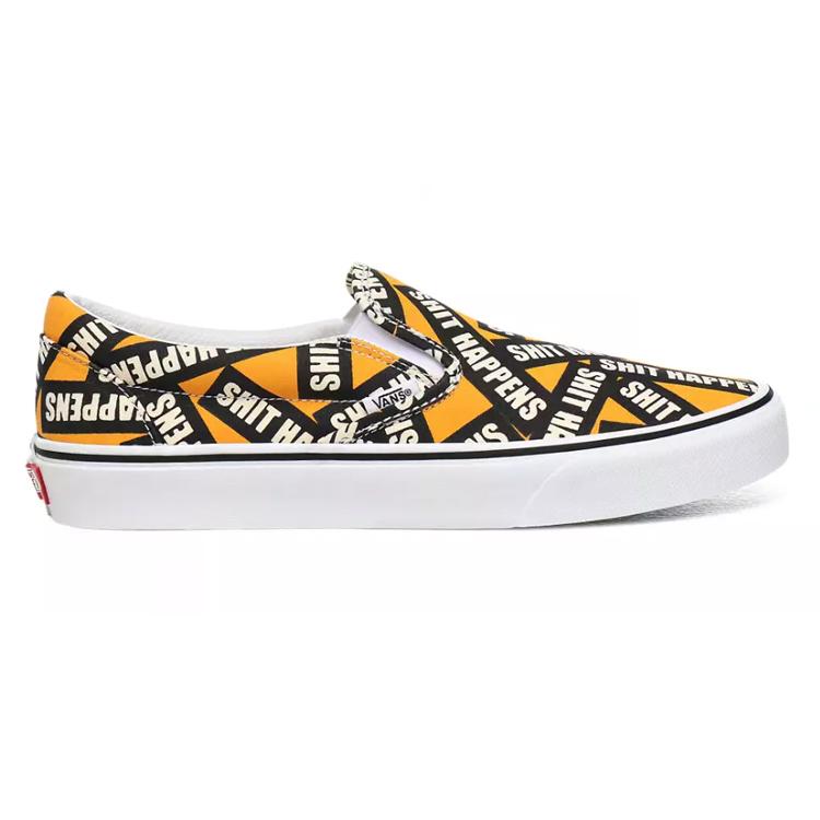 Vans Shit Happens Classic Slip On Orange VN0A4U38WTX
