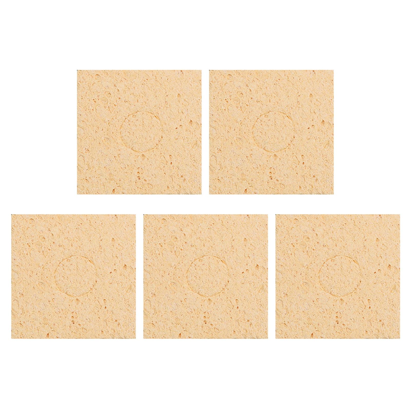 

5 шт. губка для чистки головки электрического паяльника, высокая термостойкость, удаление олова, вспомогательный инструмент для сварки B