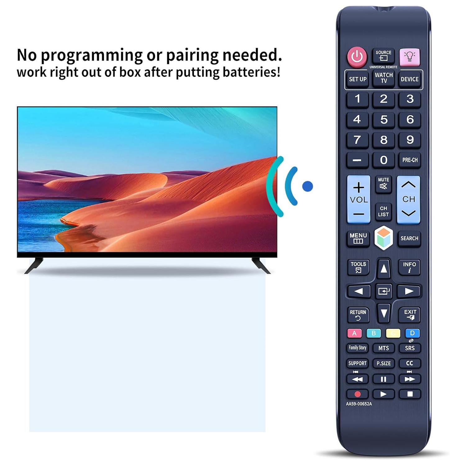 

AA59-00652A For Samsung TV Remote Controller Replacement ABS Television Remote Control A