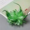 Fabric Flower Headband Feather Flower Hairband Women Evening Party Headpieces