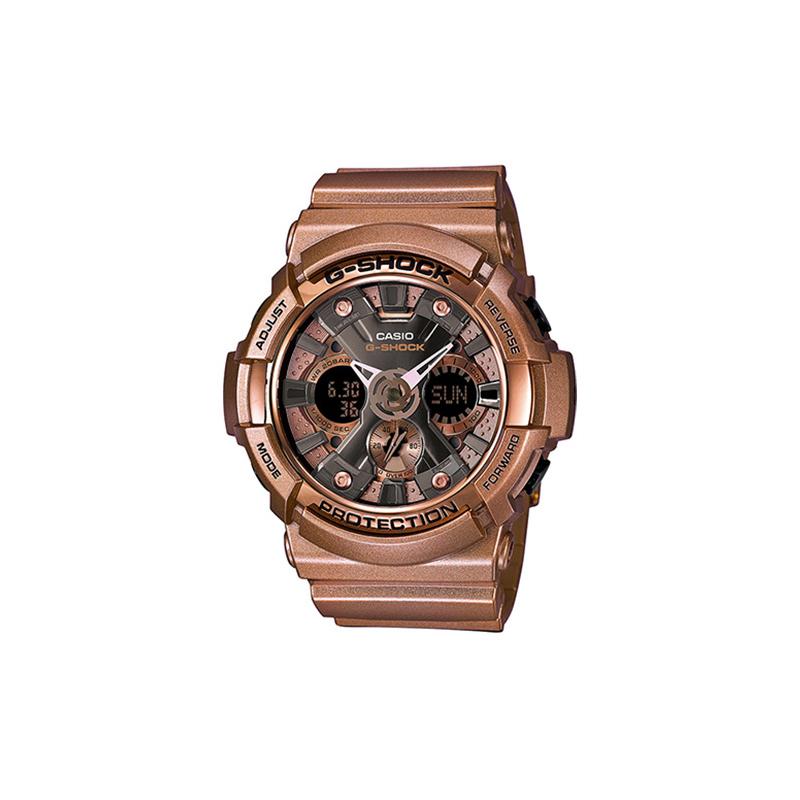 

Casio LCD/Pointer Dual Display Series G-Shock YOUTH Series Shockproof, Antimagnetic and Waterproof Movement Quartz Movement Resin Strap GA-200GD-9B чорний