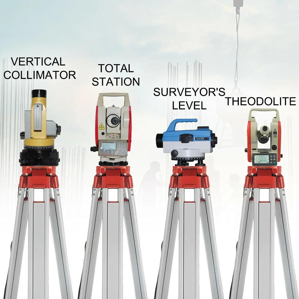 Supporto Universale per Livella Laser Altezza Regolabile da 1,04 a 1,65 Metri + Dispositivo di Misurazione da 5 Metri