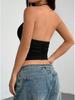 Women's European & American V-Neck Sleeveless Halter Bodycon Vest