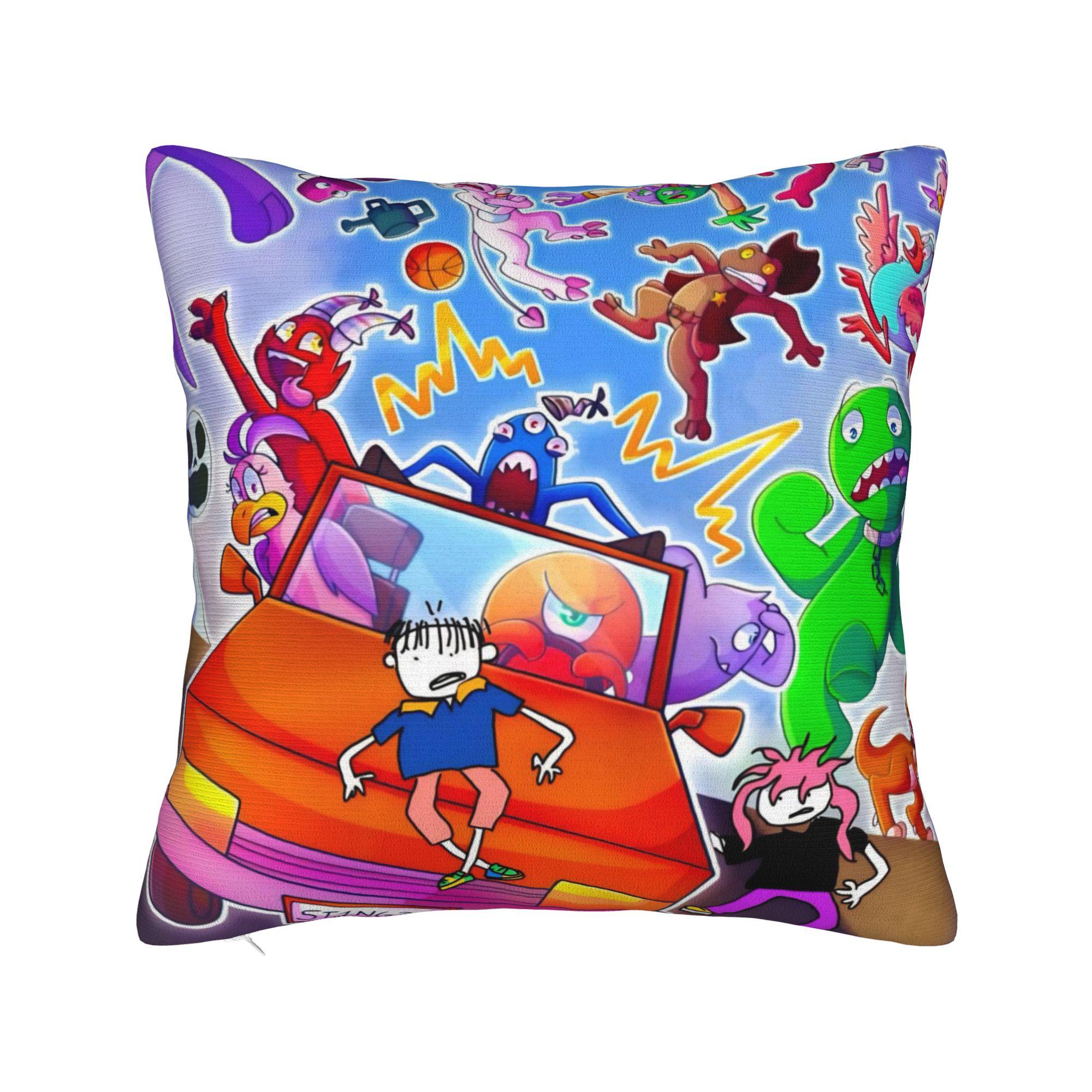 

Decorative Pillowcase Garten of Banban Funny Games Product Seater Throw Pillow Case Cover Zipper Multi-Size 12x12Inch