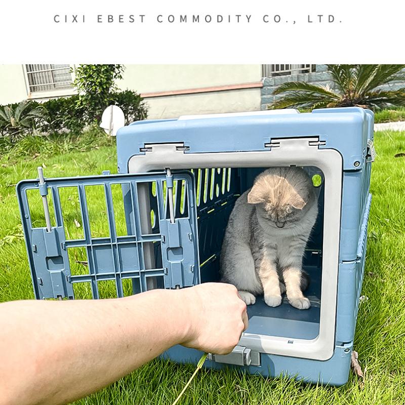 Portable Cat Crate Portable Collapsible Dog Crate Outdoor Breathable Space Capsule Pet Air Boxes